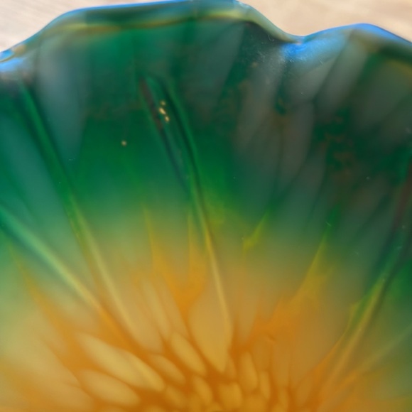 Tiffany style light shades , colored glass in very good shape. - Picture 6 of 6